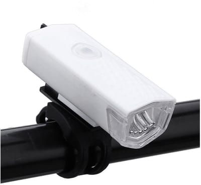 VHV Fietslamp - Fietsverlichting - Fietslicht - Koplamp - Usb-Oplaadbaar - 300 Lumen - Intelligent Multifunctioneelwaarschuwings - Voor Nachtelijke Fietstochten In De Buitenlucht - Wit