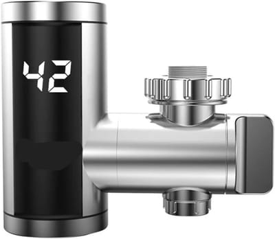 Doorstroomverwarmer Kraan - Direct Warm Water - Direct Verwarmen - Digitale Temperatuurweergave - 3000W - Roestvrij Staal