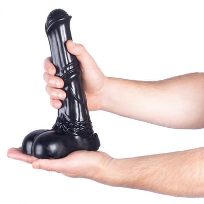 Grote Dildo Zwart 25 x 4 CM