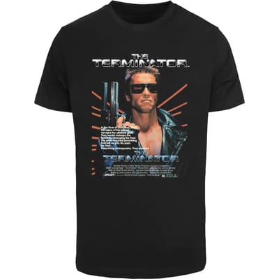 Merchcode The Terminator - No Fear Heren Tshirt - S - Zwart