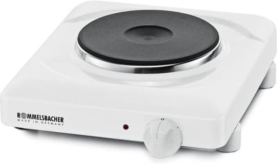 Enkele kookplaat met gietijzeren verwarming - Mobiele kookplaat voor keuken en vakantiehuis