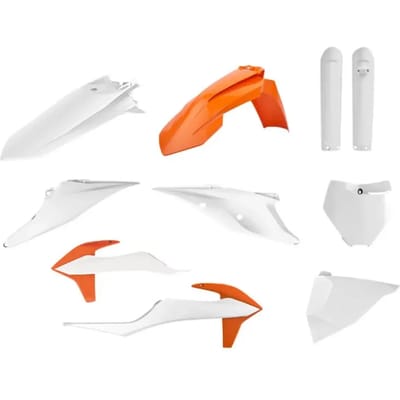 Set van 10 kunststof carrosserie- en kuipensets Polisport Mx KTM 125, 250 Sx, 250, 450 Sx-f, 250 Xc, 250, 450 Xc-f 2019> KTM