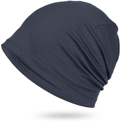 Casquette Empilée Respirante Gris Foncé pour le Cyclisme et la Course à Pied bleu foncé