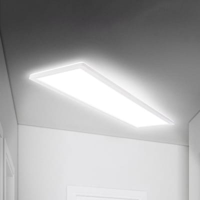 B.K.Licht Move - LED Plafondlamp - badkamerverlichting - IP44 - plafonniere met bewegingsmelderg - 98 x 20 x 3 cm - Wit