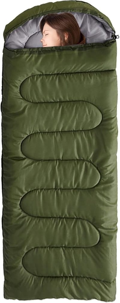 Bivak Slaapzak - Nood Slaapzak - Outdoor Overleven - Compact Draagbaar - 34 x 19 x 18 cm - Marineblauw/Legergroen