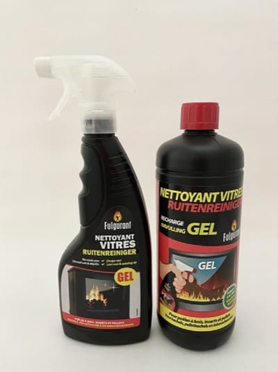 Fulgurant Kachelruitenreiniger Gel - Kachelglasreiniger Gel- Combinatie 1 x 450 ml Vapo en 1 x 850 ml navulling