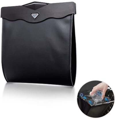 Dailygoods - Magnetische Afvalbak voor Auto - LED Verlichting - Waterdicht en Multifunctioneel - Perfect voor Auto's - Handig en Praktisch - Geschikt...
