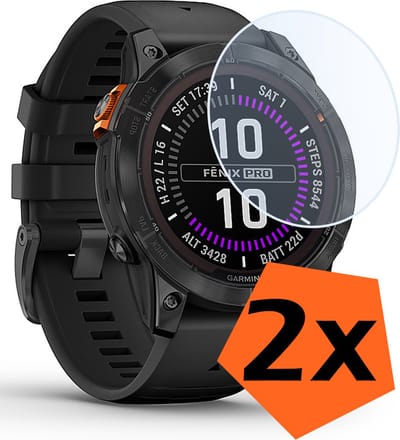 Screenprotector - Geschikt voor Garmin Fenix 7 Pro Screenprotector Bescherm Glas - Screen Protector Geschikt voor Garmin Fenix 7 Pro Screenprotector Tempered Glass - 2 PACK