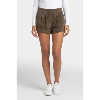 & Other Stories Smile Suede Shorts Speed Khaki Maat: 40 | Korte Broeken Outlet | Dames | Bruin