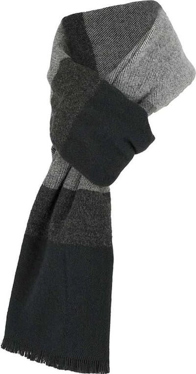 Sarlini Heren Sjaal – Geblokt Bordeaux Navy & Grijs – Winter Accessoire
