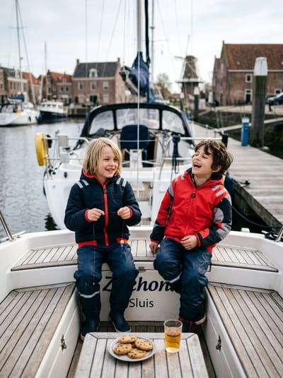 Ducksday - Omkeerbare jas - Kinderen - Unisex - Waterdicht - Donkerblauw - Winddicht - Rood - Blauw -Beide zijden waterdicht - maat 92/98 - 2 jaar