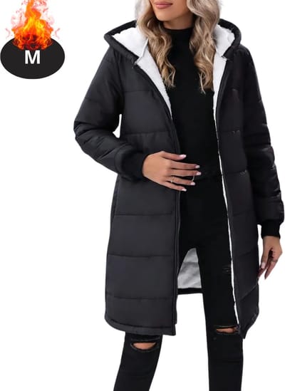 Livano Winterjas - Parka - Dames - Winter - Jas - Volwassen - Stijlvol - Zwart - M