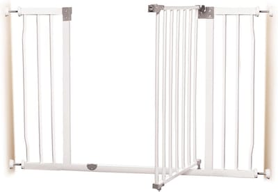 Dream Baby Liberty Traphekje Zonder Boren - Klembevestiging – Veiligheidshekje – Klemhekje - Eenvoudig te Installeren - Extra Breed 99 - 105,5 cm | Wit