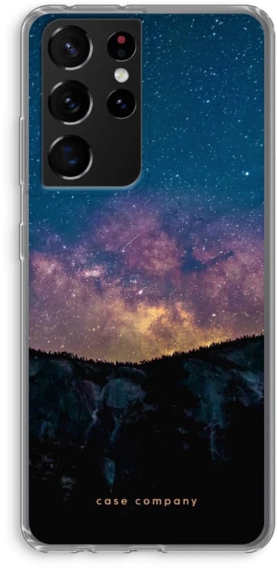 Case Company® - Hoesje geschikt voor Samsung Galaxy S21 Ultra hoesje - Travel to space - Soft Cover Telefoonhoesje - Bescherming aan alle Kanten en Schermrand