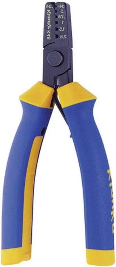 Krimptang - Kabeltang - Kabelverbindingen maken - Ergonomische grip - 150 mm - Blauw