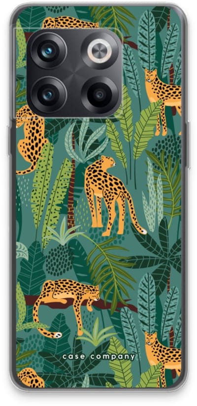 Case Company® - Hoesje geschikt voor OnePlus 10T hoesje - Luipaard 2 - Soft Cover Telefoonhoesje - Bescherming aan alle Kanten en Schermrand