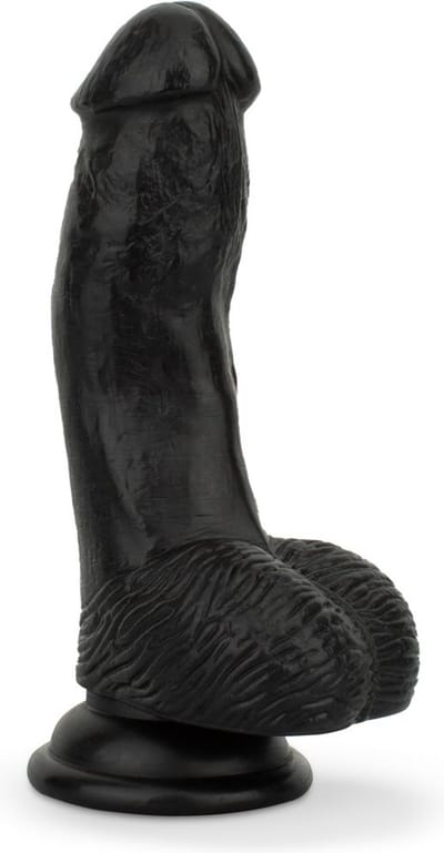 Dildo met ballen 12 cm - Zwart