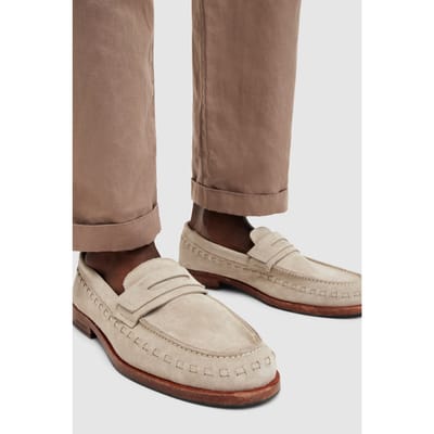 AllSaints Sammy Loafer Sand Maat: 46 | Instappers Outlet | Heren | Beige
