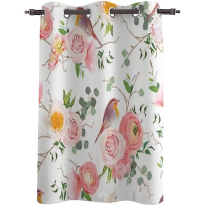 Lente Bloemen Planten Wilde Bloemen Moderne Raamgordijnen voor Woonkamer Slaapkamer Gordijn Keuken Behandeling Jaloezieën Drapes 135W x 60H(cm) x1