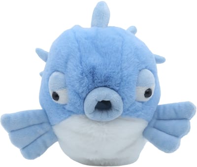 Cute since 1999 - Knuffel vis - Blauwe kogelvis speelgoed- Baby knuffel - 23cm