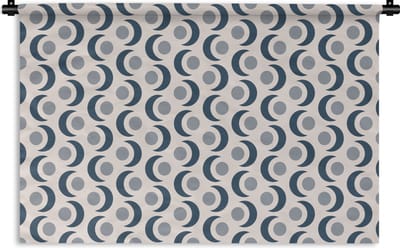 Wandkleed - Wanddoek - Maan - Design - Cirkel - 180x120 cm - Wandtapijt