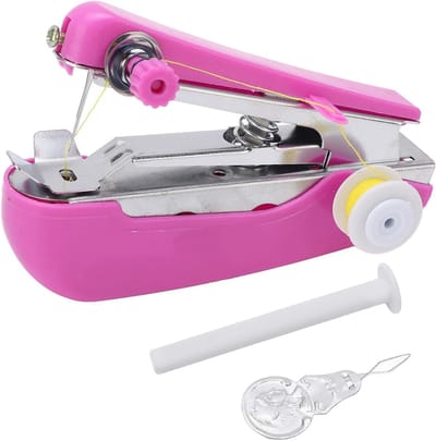 Mini Naaimachine - Hand Naaimachine - Noodreparaties - Lichtgewicht Compact - 11x7x5 cm - Paars