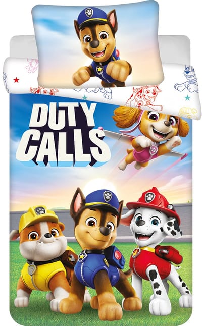 PAW Patrol BABY / Peuter dekbedovertrek Duty Calls - 135 x 100 + 40 x 60 cm - Katoen