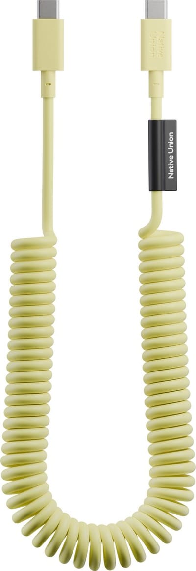 Native Union Pop Cable - Lemon - USB-C naar USB-C - 2.4M - 60W