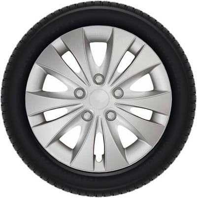 Tip-it Wieldoppen 14 inch - 4 stuks - Kliksysteem - Zilvergrijs