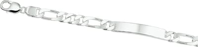 Graveerarmband Figaro Plaat 8 Mm 21 Cm