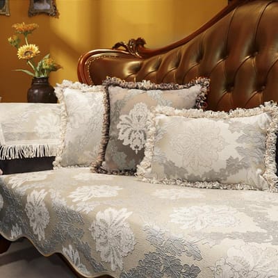 Luxe Jacquard Bankhoes Klassiek Antislip Beschermhoes Huisdecoratie Woonkamer Bankkussen Kussensloop Armleuningen Bankhoes 1pc armrest 48x55 cm