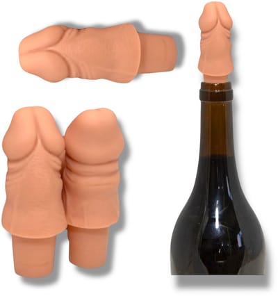 Grappige Penis Fles Stop – Wijn Afsluiter Ondeugend Design – Perfect voor Vrijgezellenfeesten & Cadeaus - 1 Stuk