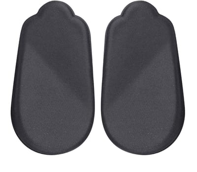 2 paar zwarte PU hielkussentjes/hielbeschermers voor schoenen