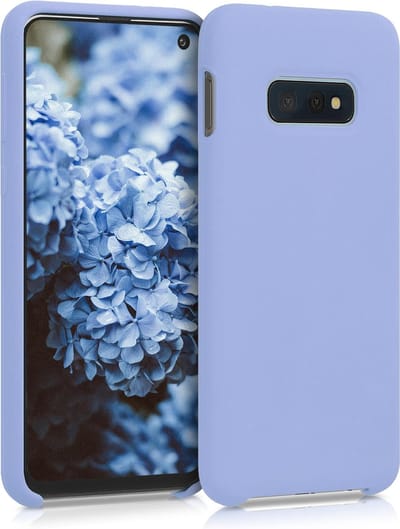 kwmobile telefoonhoesje geschikt voor Samsung Galaxy S10e - Hoesje met siliconen coating - Smartphone case in mat lichtblauw