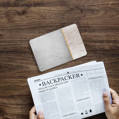 Apple iPad Mini 4 | Mini 5 (2019) Silicone Tablet Hoes Wood Concrete