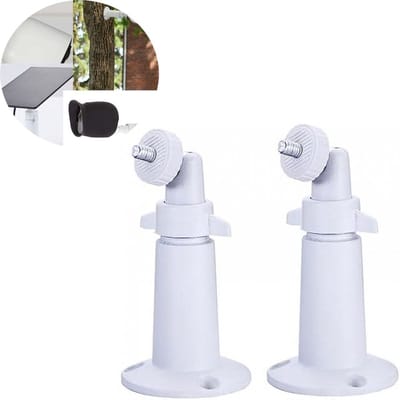 2stuks- Camera Bevestiging-Camera muurbevestiging- camera bevestigingsbeugel-camera bevestiging helm-Pakket van 2 camera-wandbevestigingen-Camerabeugels Binnen-/buitencamerabevestiging- Wandhouder voor camera - wit