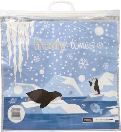 Papstar Draagtas koeltas voor lunch en flessen/voedsel - Frosty Times - 18 Liter - 52 x 52 cm