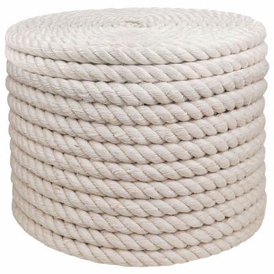 vidaXL - Jute - Touw - 16 - mm - Wit - 100% - Tossa - jute