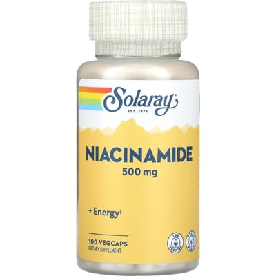 Niacinamide, 500 Mg, 100 Plantaardige Capsules