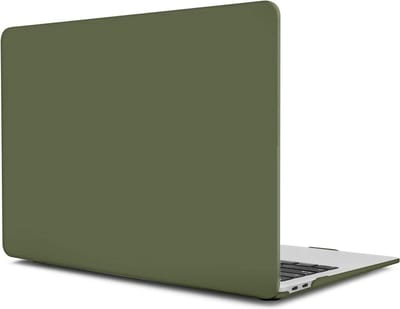 Laptophoes - Geschikt voor MacBook Pro 13 inch Hoes Case - A2251, A2289 (2020) - Creamy Groen
