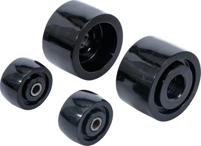Set Nylon Wieltjes voor 2,5 Ton Garagekrik - Zwenkwielen voor Zware Belasting