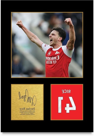 Gesigneerde Foto - Fan Merchandise - Woondecoratie - A4 Formaat Print - 297x210 mm - Zwart Passe-partout