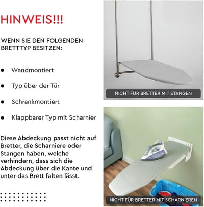 Elastische Strijkplankhoes 125 x 39 cm met Dikke Vilt Vulling - Kreukvrij en Schurkbestendig - Herfstblad