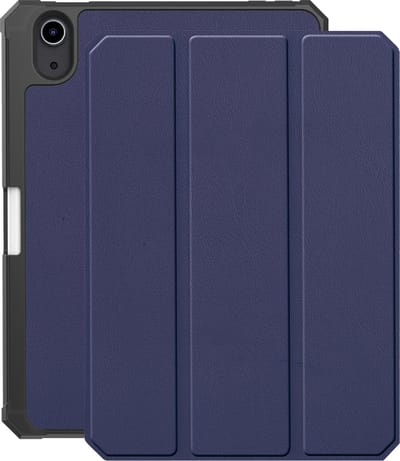 Hoes - Geschikt voor Apple iPad Mini 7 (2024) - 8.3 inch - 7e Generatie - Dun & Stevig - Trifold Bookcase - Hard Cover Case - Met Uitsparing Geschikt voor Apple Pencil - Hardcover Book - Tablet Hoesje - Donkerblauw