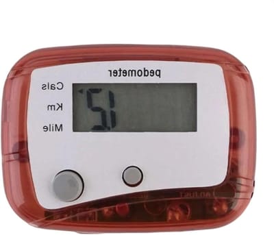 Compacte Stappenteller - Digitale Teller - Fitness Bijhouden - Eenvoudige Activering - 4.7 x 3.5 cm - Rood