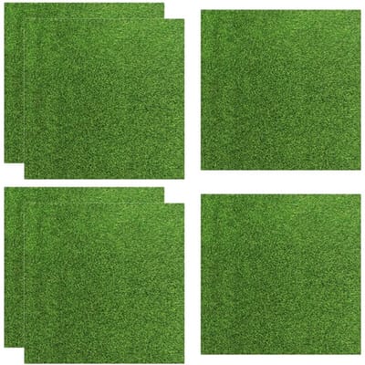 kunstgras miniatuur 15 x 15 cm - bionisch mosgras - weerbestendig - verfraai je buitenruimte - ShopVlot