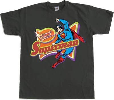Superman The Man Of Steel donkergrijs