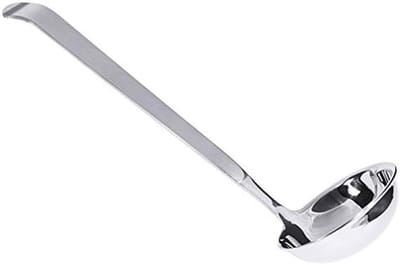 Soepscheper, Serie Buffet ONE, van roestvrij staal 18/10, zware kwaliteit en hoogwaardig verwerkt, schuine steel | ERK