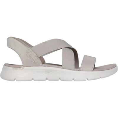 Skechers 1489/tpe go walk flex sandal glimmer up taupe 3251
