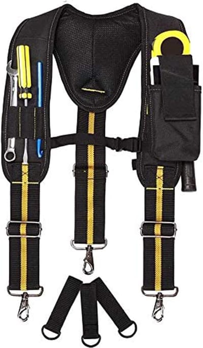 Heavy Duty Gereedschapsriembretels - Verstelbare riemen met gewatteerde schouders - Y-vorm - Timmerman Elektricien Handgereedschap tool belt